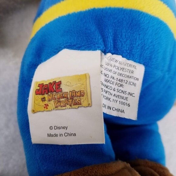 Disney Plush Jake The Neverland Pirates 20" No Sword Stuffed Doll Toy Cartoon - Picture 5 of 6